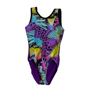 Snowflake Butterfly Dreams Gymnastics Leotard Size Adult XS purple
